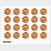 SUPERHELD Funny Strips Boek Ronde Sticker (Vel)