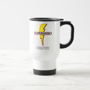 Superheld Funny Travel Mug Humor Super Hero Reisbeker
