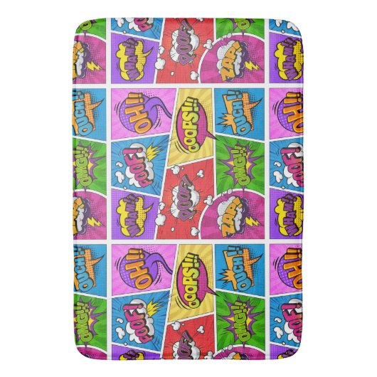 Superheld Gamer Comic-boekbadmat Badmat (Voorkant Verticaal)