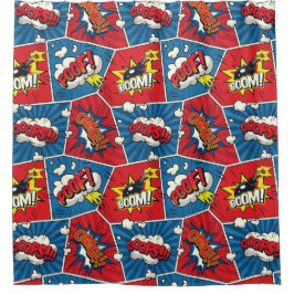 Superheld/Gamer Comic book design douchergordijn Douchegordijn