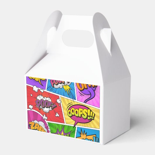 Superheld Gamer Comic book design FAVOR BOX Bedankdoosjes (Voorkant Zijde)