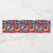 Superheld/Gamer Feestje Waterfles Label Etiket (Enkel label)