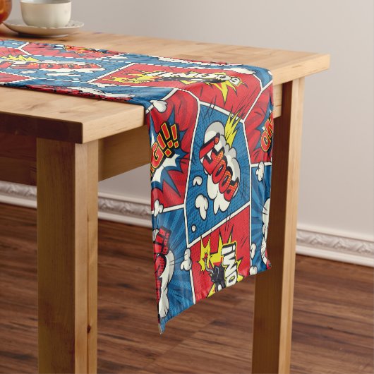 Superheld/Gamer Party Table Runner Korte Tafelloper (Voorbeeld)