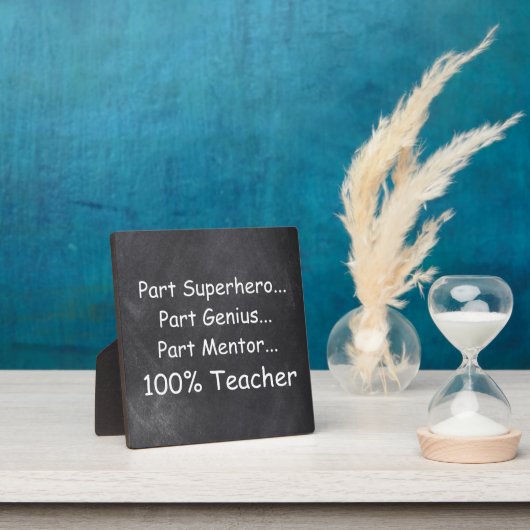 Superheld Genius Mentor Teacher Gift Idee Fotoplaat (Insitu)
