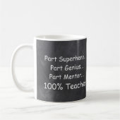 Superheld Genius Mentor Teacher Gift Idee Koffiemok (Links)