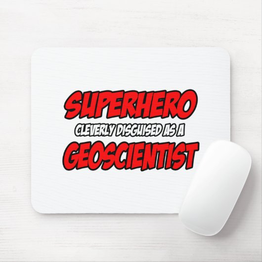 Superheld.. geowetenschapper muismat (Met muis)