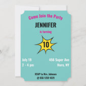 Superheld Geweldige unieke Amathday Kaart (Achterkant)