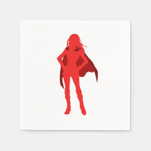 Superheld Girl Character Party Servet