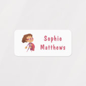 Superheld Girl Custom Specialized Name Clothing Labels (Design 1)