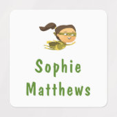 Superheld Girl Custom Specialized Name Clothing Labels (Design 2)