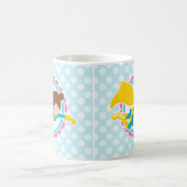 Superheld Girl - Cute Flying Hero in Cape Koffiemok (Center)