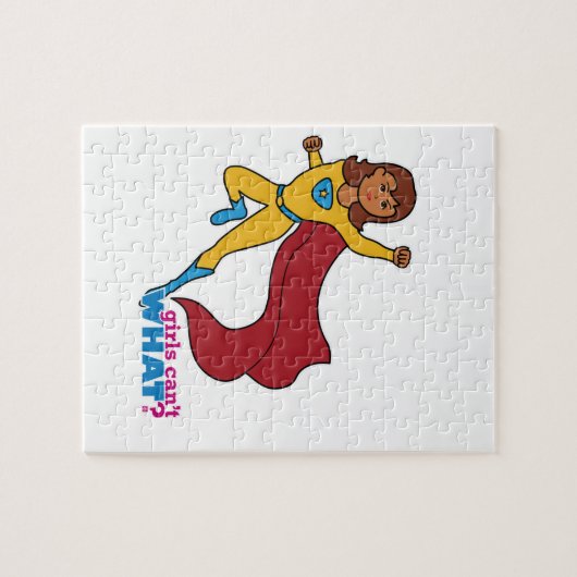 Superheld Girl Legpuzzel (Horizontaal)