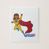 Superheld Girl Legpuzzel (Verticaal)