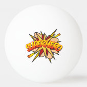 Superheld Grappig Cool Modern Stripboek Pingpongbal (Achterkant)
