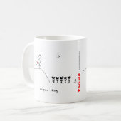 Superheld Heart door HeartsAndAll Koffiemok (Voorkant links)