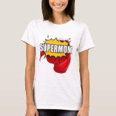 Superheld heldere moedersdag Super mama T-shirt (Voorkant)