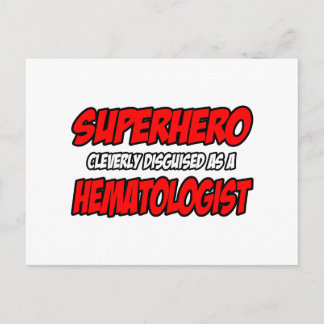 Superheld...Hematoloog Briefkaart