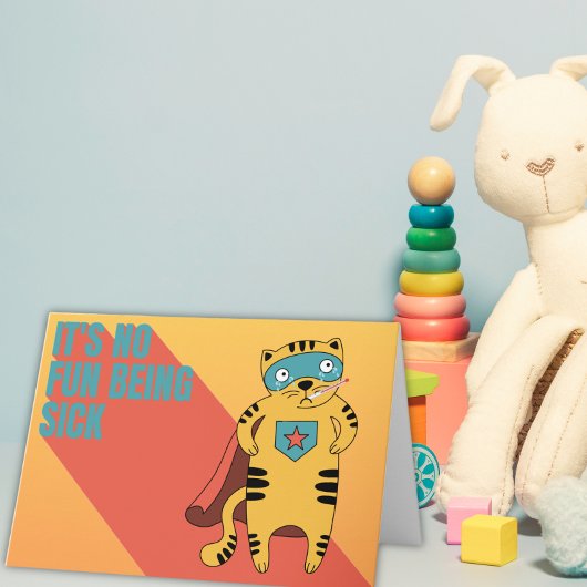 Superheld Het is niet leuk om ziek te zijn om goed Kaart