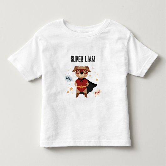 Superheld Hond Peuter T-shirt voor baby's (Voorkant)
