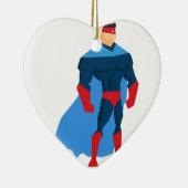 Superheld in actie keramisch ornament (Rechts)
