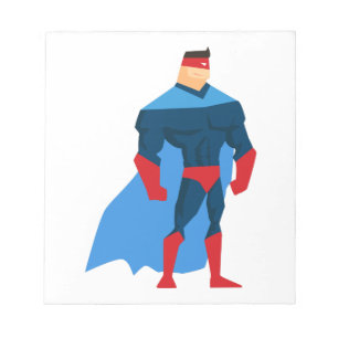 Superheld in actie notitieblok
