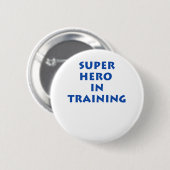 Superheld in opleiding ronde button 5,7 cm (Voorkant /achterkant)
