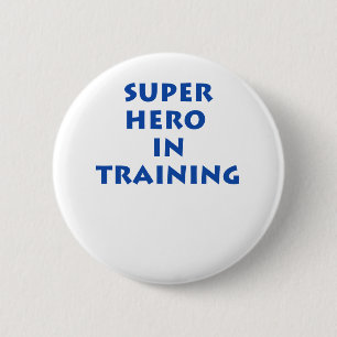 Superheld in opleiding ronde button 5,7 cm