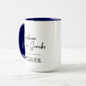 Superheld in Scrubs Gepersonaliseerd Dank u Verple Mok (Voorkant links)
