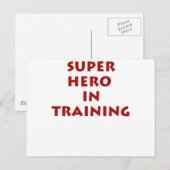 Superheld in training briefkaart (Voorkant / Achterkant)