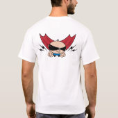 Superheld in training Donker T-shirt (Achterkant)