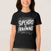 Superheld in training Tri-Blend shirt (Voorkant)