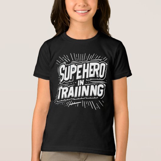 Superheld in training Tri-Blend shirt (Voorkant)