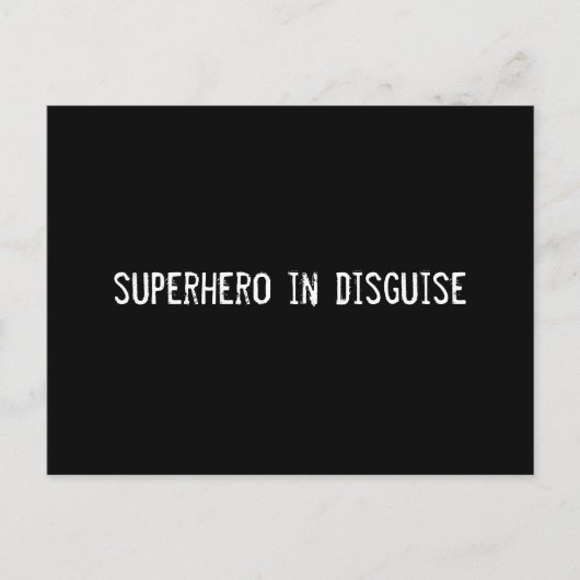 superheld in vermomming briefkaart (Voorkant)