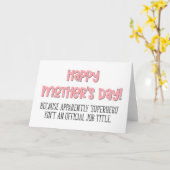 Superheld is geen banentitel, Happy Moederdag Kaart (Gele Bloem)
