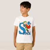 Superheld Jongen 4e Verjaardag Tshirts en geschenk (Voorkant volledig)