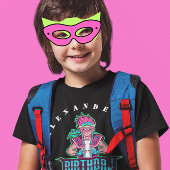 Superheld jongen Groen en roze masker Avatar Verja T-shirt