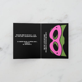 Superheld jongen Pink & Green Game Avatar en maske