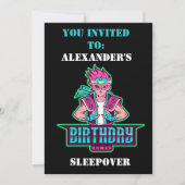 Superheld jongen Roze & Groen Spel Avatar en maske Kaart (Voorkant)