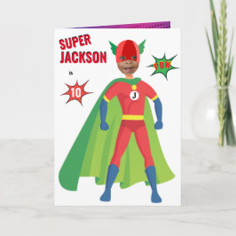 Superheld Jongen Verjaardag Verbazingwekkend Speci Kaart