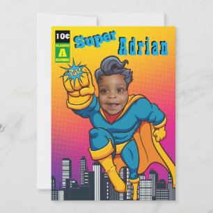 Superheld Justice Birthday Kaart