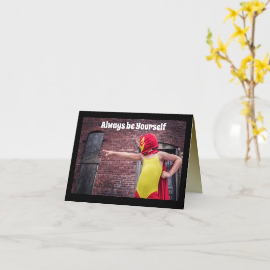 Superheld Kaart (Gele Bloem)