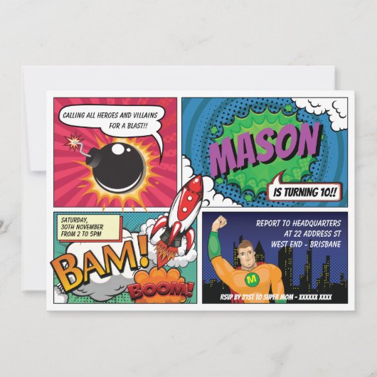 Superheld Kaart (Voorkant)