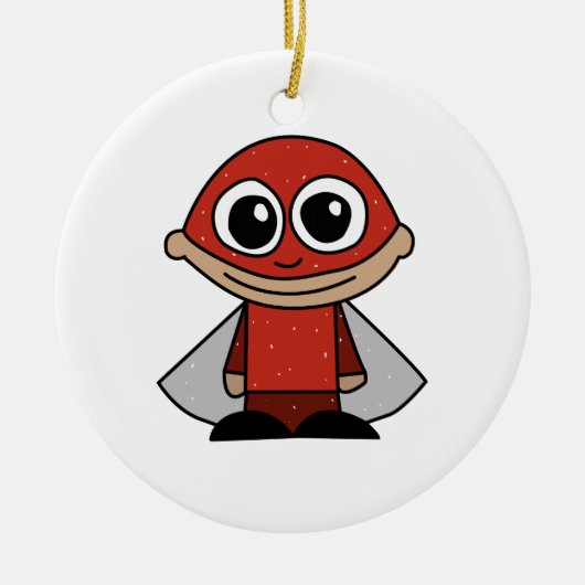 Superheld Keramisch Ornament (Voorkant)