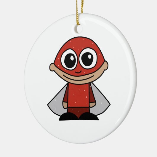 Superheld Keramisch Ornament (Links)