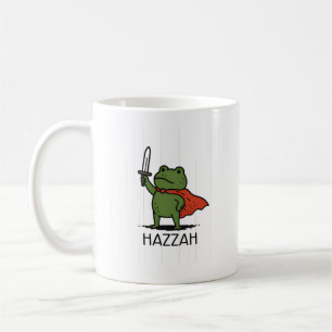 Superheld Kikker Hazzah Cartoon Kunst Koffiemok