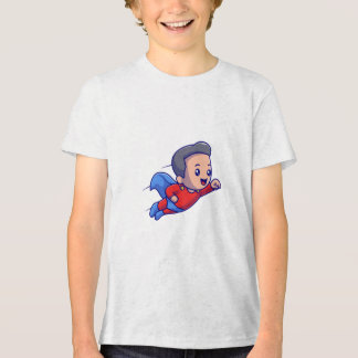 Superheld Kind Fun Flying Hero Graphic Tshirt