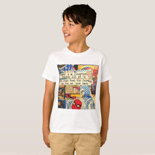 Superheld Kind T-Shirt (Voorkant volledig)