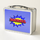 Superheld Kinder Comic Book Persoonlijke naam (Achterkant)