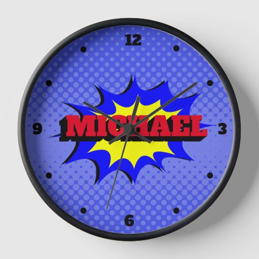 Superheld Kinder Comic Book Persoonlijke naam (Voorkant)