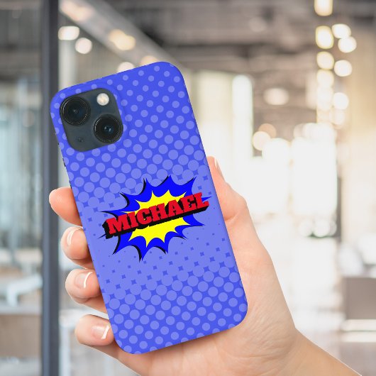 Superheld Kinder Comic Book Persoonlijke naam Case-Mate iPhone Case